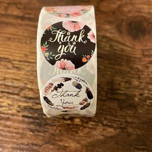❤️ NEW 2/$20 or 3/$25 Thank You Roll of 500 Stickers